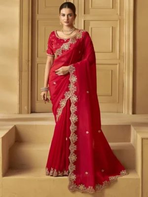 organza-silk-reception-saree
